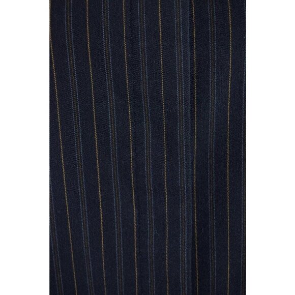 LES COPAINS VINTAGE STRIPED BLACK BUTTON UP JACKET - Picture 4 of 7